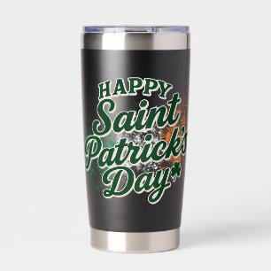 Vintage Frohen St. Patricks Tag  Thermobecher