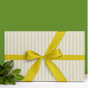 Vintage fröhliche gelb-weiße Streifen für jeden An Geschenkpapier