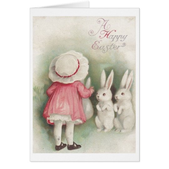 Vintage fröhliche Ostern! Vintage Karte