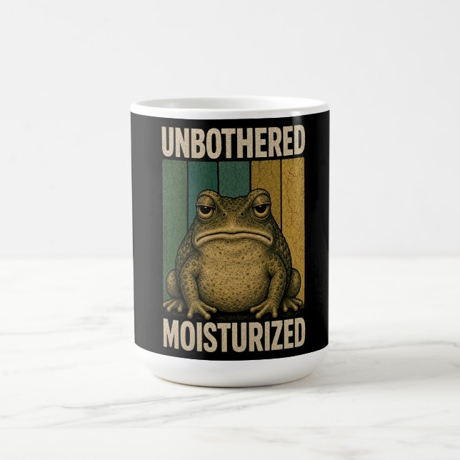 Vintage Frosch Retro-Ästhetik-Design Kaffeetasse (Mittel)