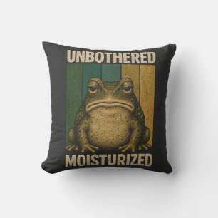 Vintage Frosch Retro-Ästhetik-Design Kissen