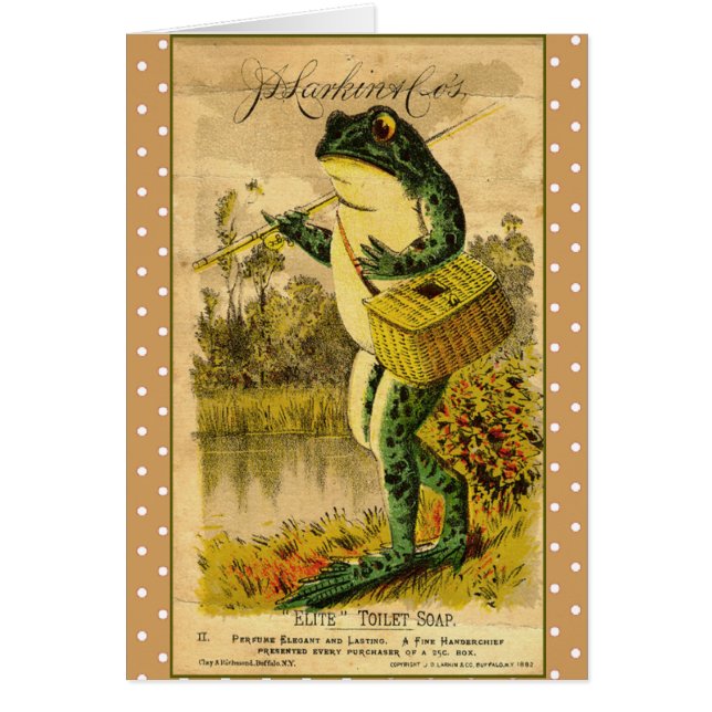 Vintage Froschtrafkarte (Vorne)