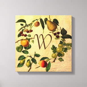 Vintage Fruchtdesignkunst Leinwanddruck