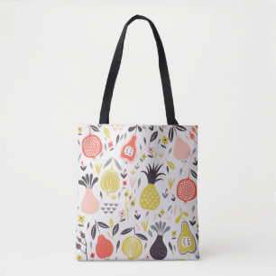 Vintage Früchte, Blume: nahtlos. Tasche