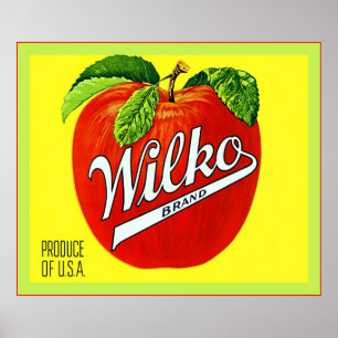 Vintage Fruchtkiste Poster