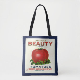 Vintage-Fruchtkisten-Etikett, Arcadia Beauty Tomat Tasche