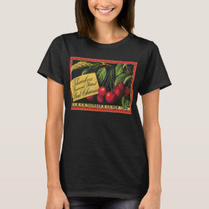 Vintage-Fruchtkisten-Etiketten-Kunst, Thurber-Kirs T-Shirt