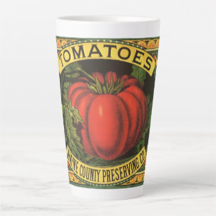 Vintage-Fruchtkisten-Etiketten-Kunst, Wayne Co Tom Milchtasse