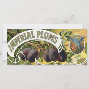 Vintage-Fruchtkisten-Etikettenkunst, Imperial-Pfla