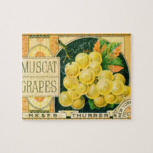 Vintage-Fruchtschachtel-Etikettenkunst, Muskat-Tra