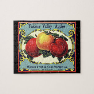 Vintage-Fruchtschachtel-Etikettenkunst Yakima Vall