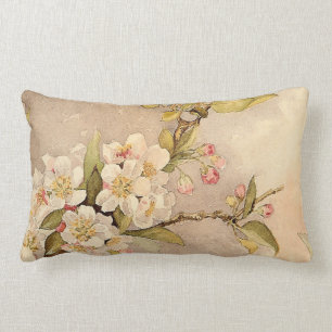 Vintage Frühlings-Blüten Lendenkissen