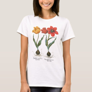 Vintage Frühlings-Tulpenblumen von Basilius Besler T-Shirt