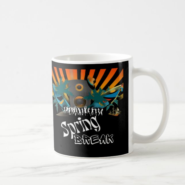 Vintage Frühlingsreise Kaffeetasse (Rechts)