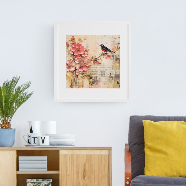 VINTAGE FRÜHSTÜCKSFLÜSSE UND BIRD POSTER (Von Creator hochgeladen)