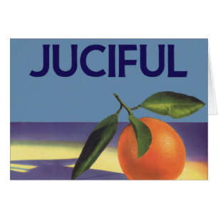 Vintage Fruit Crate Art Étiquette, Oranges juives