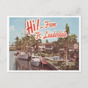Vintage Ft. Lauderdale Postkarte