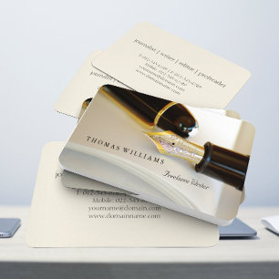 Vintage Füller   Visitenkarte für Schriftsteller