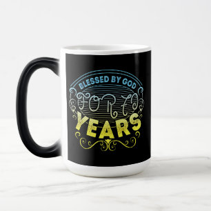 vintage Funny 70 years old saying quote Verwandlungstasse