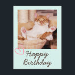 Vintage Funny Cat und Happy Birthday Postcard Postkarte<br><div class="desc">Es ist die Vintage Funny Cat und Happy Birthday Postcard. Die schläfrige Katze ist lustig und hübsch. Sie können Ihre Nachrichten einfügen. Das wird deinen Freund zum Lachen bringen. Das wird ein bedeutendes Geschenk und macht Ihren Freund zum Lachen. Überbringen Sie herzlichen Glückwunsch jetzt und Seien Sie einer der wenigen....</div>