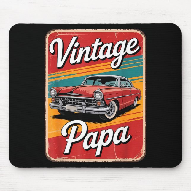 Vintage Funny Papa  Mousepad (Vorne)