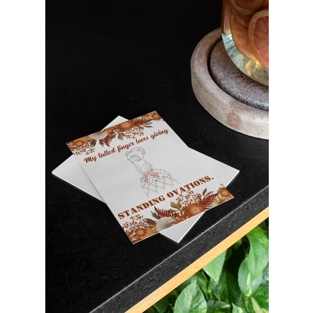 Vintage Funny Sarcastic Line Art Woman Postkarte (Von Creator hochgeladen)