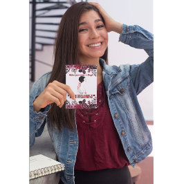 Vintage Funny Sarcastic Line Art Woman Postkarte