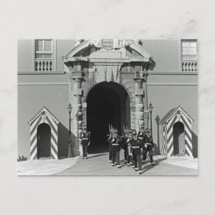 Vintage Fürstentum Monaco fürstlicher Palast Postkarte