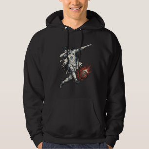 Vintage Fußball Dab Spieler Grafik T-Shirt Design_ Hoodie