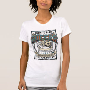 Vintage-Fußball Geboren um College-Shirt-Design zu T-Shirt
