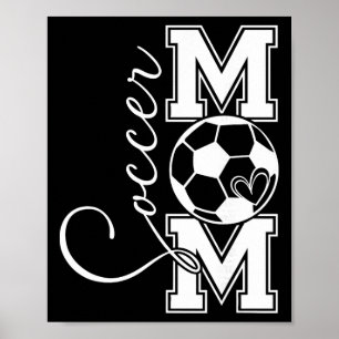 Vintage Fußball-Mama-Stolz-Geschenk für Männer Fra Poster