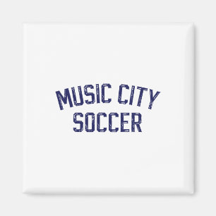 Vintage Fußball Nashville Music City Fußball Retro Magnet