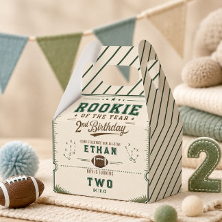 Vintage-Fußball-Rookie 2. Geburtstag Baby-Junge Geschenkschachtel