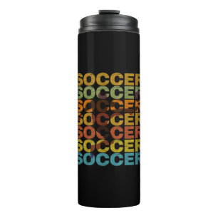 VINTAGE-FUSSBALL THERMOSBECHER