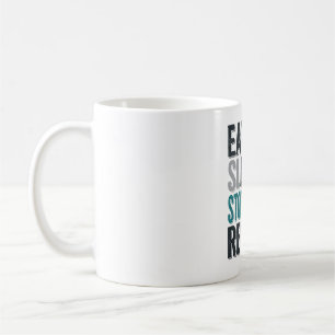 Vintage Fußball-Torwart Eat Sleep Stop Goals T-Shi Kaffeetasse