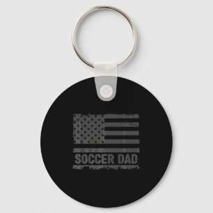 Vintage Fußball-Vater Amerika US-Flagge Patriot T- Schlüsselanhänger