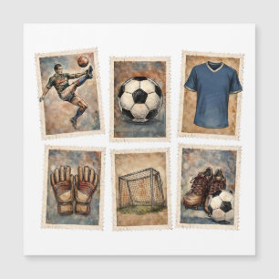 Vintage-Fußballmarken Fußball-Sammlung Magnetkarte