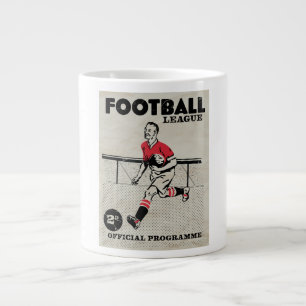 Vintage-Fußballprogramm Jumbo-Tasse