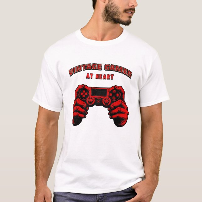 Vintage gamer Retro 90s Gamer T-Shirt (Vorderseite)