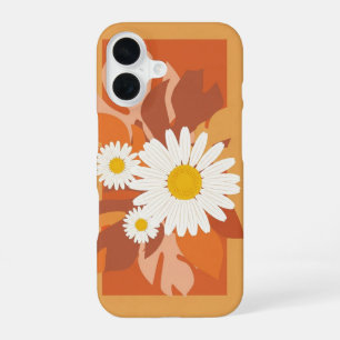 Vintage Gänseblümchen auf Block iPhone 16 Hülle