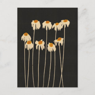 Vintage-Gänseblümchen Postkarte