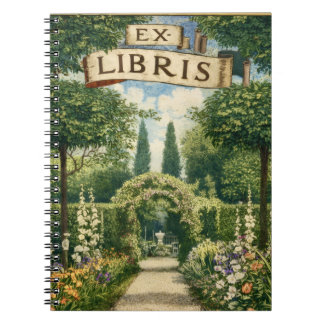 Vintage Garden Ex Libris Bookplate  Notizblock