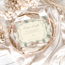 Vintage Garden Floral Diapper Raffle