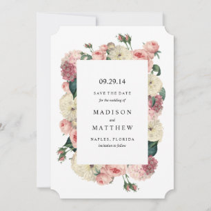 Vintage Garden   Save the Date Ankündigung