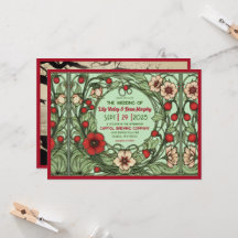 Vintage-Garten Art Nouveau Hochzeit