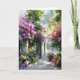 Vintage-Garten-Grußkarte – Sommer-Inspiration Karte