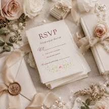 Vintage-Garten-Schleife RSVP