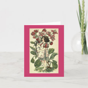 Vintage-Garten-Schönheiten-Karte Dankeskarte
