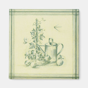 Vintage Gartenarbeit Magnet