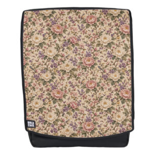 Vintage Gartengestaltung mit Rosen und Schmetterli Rucksack